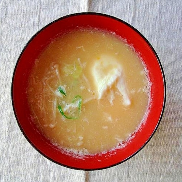 レンジで1人分 落とし玉子のみそ汁&スープ